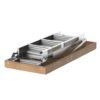 Aluminum Attic Ladder 350-Pound Capacity 22 1 / 2" x 54" Opening 7-10' Ceiling - Metallic Gray - Image 5