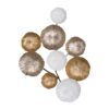 Contemporary Metal Wall Decor Accent - Golden / White - Image 2