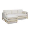Knox - Modern Farmhouse Reversible Chaise Sectional Sofa - French Beige - Image 3