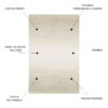 Macau - 28" X 43" Non - Slip Accent Rug - Beige - Image 4