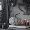 Halloween Pumpkin Decor Set, For Holiday Halloween Decoration (Set of 6) - Black / White - Image 9