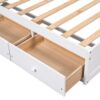 Twin Size Platform Storage Bed With 3 Drawers - White - Image 13