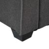 William - Modern Fabric Sleeper Sofa With 2 USB Charging Ports And 4 Accent Pillows - Gray - Image 3