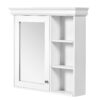 Bathroom Medicine Cabinet With Mirror, Wall Mounted Mirror Cabinet & Storage Organizer, Over The Toilet Storage White Storage Cabinet For Bathroom - White - Image 13