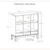 Harper - Low 6 Cube Storage With Drawers - Walnut Brown - Image 11