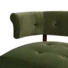 Jared - Roll Arm Tufted Bench Settee - Olive Green - Image 10