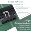 Hardshell Luggage Sets 6 Piece Suitcase Set, Expandable Lightweight Suitcases With Wheels, Tsa Lock - Green - Image 14