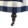 Alana Lawson - Three Cushion Tightback Sofa - Blue Lattice - Image 6