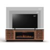 Graceland - Fireplace TV Stand Console For TVs Up To 100" - Black, Bourbon - Image 12