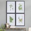 Botanical And Fern Wall Art, Wall Decor For Living Room Dining Room Entryway (Set of 4) - White / Black - Image 6