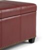 Kingsley - Large Storage Ottoman - Radicchio Red - Image 5