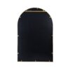 Arched Accent Mirror With Metal Frame For Bathroom, Bedroom, Entryway Wall - Gold - Image 7