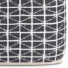 Noreen - Square Pouf - Slate Gray / White - Image 3