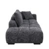 Chosen - Sectional Sofa With Toss Pillows With 2 Chaises - Gray - Image 10