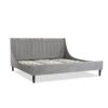 Aspen - King Vertical Tufted Modern Headboard Platform Bed Set - Opal Gray - Image 4