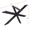 Table Frame, Table Base, Spider Table Legs, Table Runner Confrerence Table - Black - Image 4