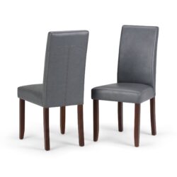 Acadian - Parson Dining Chair (Set of 2) - Stone Gray