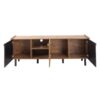 Mid Century TV Stand & 3 Cabinets, Media Console Table For Tvs Up To 70'', Entertainment Center With Storage For Living Room - Black / Brown - Image 15