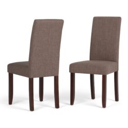 Acadian - Parson Dining Chair (Set of 2) - Light Mocha