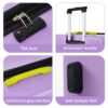 Hardshell Luggage Sets 3 Pieces Contrast Color Suitcase With Spinner Wheels And Tsa Lock 20" 24" 28" Available - Purple - Image 12