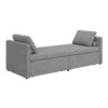 Modern Upholstered Chaise Lounger Daybed Small Single Daybed With 2 Drawers, No Mattress Needed, Perfect For Living Rooms & Home Office, Linen Fabric - Gray - Image 8
