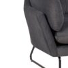 Karla - Velvet Contemporary Loveseat - Dark Gray - Image 5