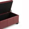 Kingsley - Large Storage Ottoman - Radicchio Red - Image 6