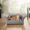 Kiki - Chesterfield Dog Sofa Bed Medium - Uptown Gray - Image 7