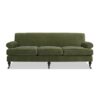 Alana Lawson - Three Cushion Tightback Sofa - Olive Green - Image 2