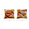 La Broderie - Square Embroidered Throw Pillow & Feather Down Insert - Colorpop Multicolored Embroidery - Image 5