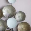 Contemporary Metal Wall Decor Accent - Golden / White - Image 10