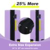 Hardshell Luggage Sets 3 Pieces Contrast Color Suitcase With Spinner Wheels And Tsa Lock 20" 24" 28" Available - Purple - Image 16