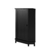 Bathroom Cabinet Triangle Corner Storage Cabinet With Adjustable Shelf Modern Style - Black - Image 20