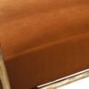Aerin - Hammered Brass Upholstered Accent Arm Chair - Burnt Orange - Image 6