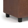 Cosmopolitan - Storage Ottoman - Distressed Saddle Brown - Image 4