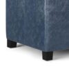 Dover - Storage Ottoman Bench - Denim Blue - Image 7