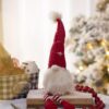 Christmas Gnomes Decorations, Christmas Table Home Ornaments For Holiday Party Gifts (Set of 2) - White / Red - Image 4