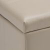 Dover - Storage Ottoman Bench - Satin Cream - Image 6