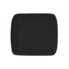 Bridge - Arched Upholstered Footstool Ottoman - Ebony Black - Image 2