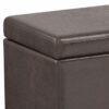 Avalon - Extra Large Storage Ottoman Bench - Distressed Brown - Image 10