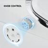 Luxury Smart Toilet With Dryer And Warm Water, Elongated Bidet Toilet With Heated Seat, With Remote Control, Led Night Light, Power Outage Flushing, Soft Close Cover - White - Image 6