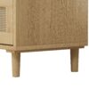 3 Drawers Rattan Storage Cabinet Rattan Drawer, For Bedroom, Living Room, Dining Room, Hallways (Set of 2) - Oak - Image 12