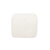 Bridge - Arched Upholstered Footstool Ottoman - Ivory White - Image 4