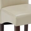 Cosmopolitan - Deluxe Tufted Parson Chair (Set of 2) - Satin Cream - Image 9