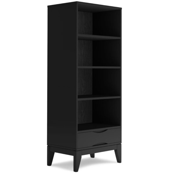 Harper - Bookcase With Storage - Black