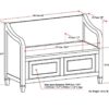 Connaught - Entryway Storage Bench - Distressed Gray - Image 2