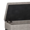 Cosmopolitan - Storage Ottoman Bench With Open Bottom - Distressed Gray Taupe - Image 4