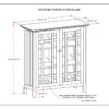 Bedford - Medium Storage Cabinet - Farmhouse Gray - Image 2