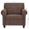 37.4" 1 Seater Sofa - Brown - Image 14