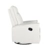360° Swivel Upholstered Manual Recliner Chair Theater Recliner Sofa Nursery Glider Rocker For Living Room - Beige - Image 14